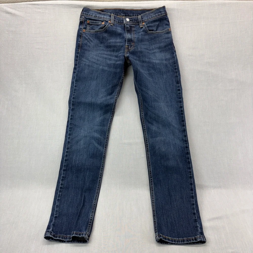 Levi's 511 Slim Fit Jeans Dark Indigo Blue Denim W32 L34 04511-1390 Mens